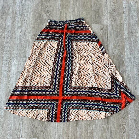 Womens John Paul Richard Multicolor Printed Maxi Skirt - S - Picture 4 of 5